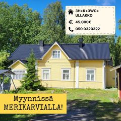 Keltainen talo maalla