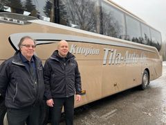 Kuopion Tila-Auto Oy:n yrittäjät Juha ja Heikki Tabell.