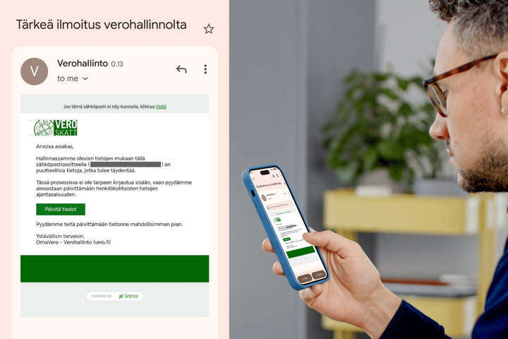 Huijarit jäljittelevät nyt Verohallinnon virallista viestintää.