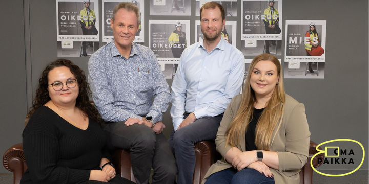 Kampanjakasvojen kuvat: RIL / OmaPaikka /Mirkku Merimaa, OmaPaikka-kampanjan logo: RIL / OmaPaikka / Susa Laine