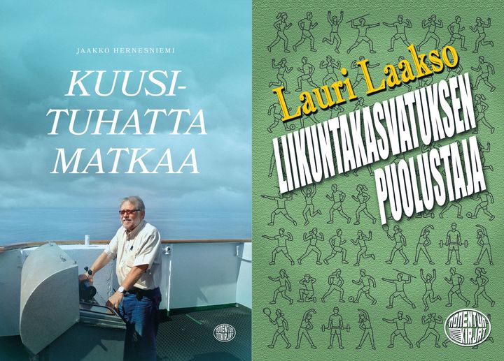 Kannet: Esa Kerttula (Kuusituhatta matkaa) ja Kari Kortelainen (Liikuntakasvatuksen puolustaja)