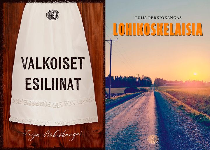 Kannet: Ulpu Kaikkonen (Valkoiset esiliinat) & Jari Mattila (Lohikoskelaisia)