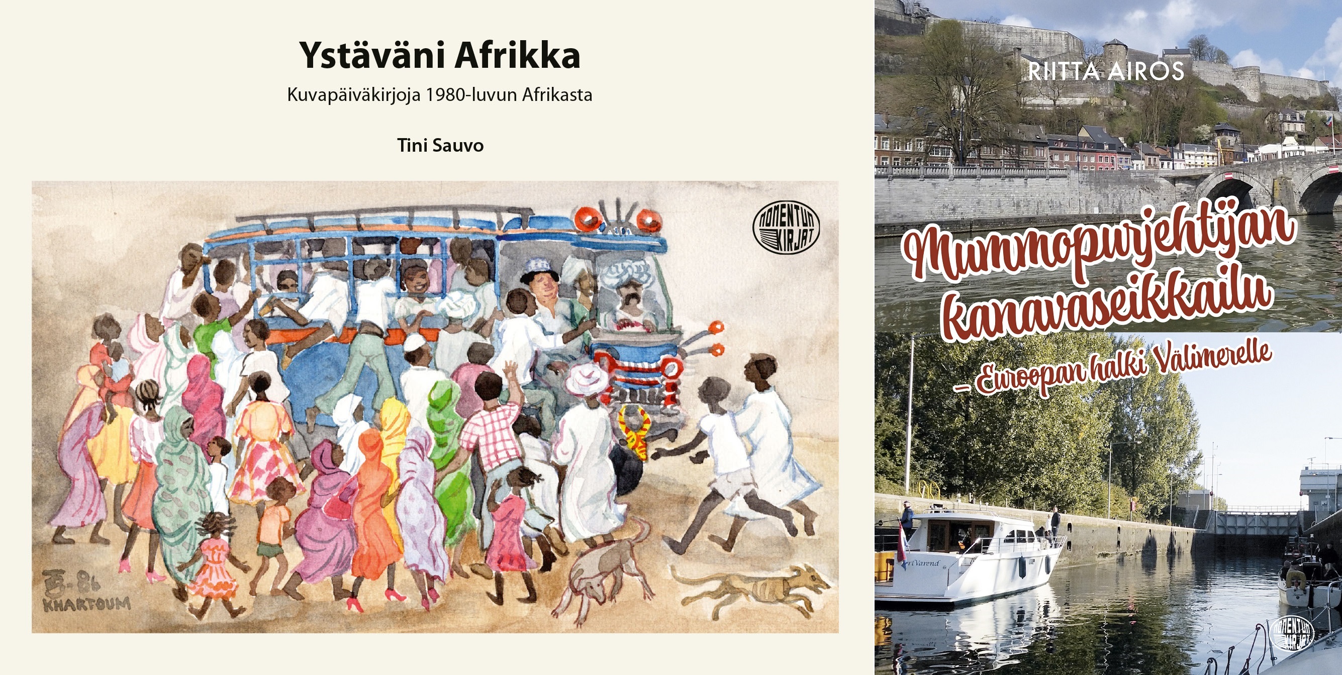 Uudet matkakirjat kuvaavat 1980-luvun Afrikkaa ja Euroopan kanavareittejä