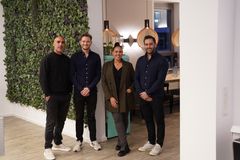 Pictured from left: Melke Cetin (the influencer), Lasse Laaksonen (CEO & co-founder Boksi.com), Laetitia Ecklé (CEO, the influencer), Tomer Atzmon (CFO & co-founder Boksi.com)