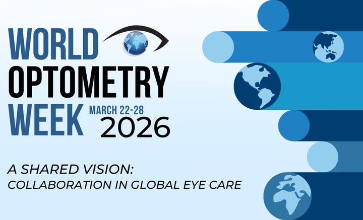 Maailman optometriaviikkoa vietetään 22.–28.3.2026 ja sen yhteydessä 23.3. juhlistetaan Maailman optometriapäivää.