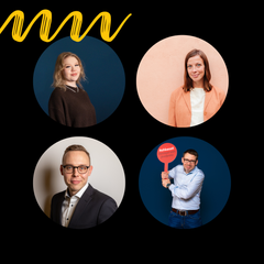 Tsemppiä ja jaxuhaleja! Miksi nuori jätetään Suomessa syrjään? -keskustelutilaisuudessa SuomiAreenalla puhuvat Mila Nikkanen, Li Andersson, Matias Marttinen ja Vesa Sarmia.