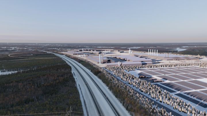 Concept illustration of the Arctio North industrial area.