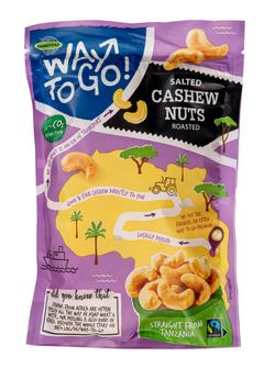 Way To-Go-Cashewpähkinä-suolattu ja paahdettu