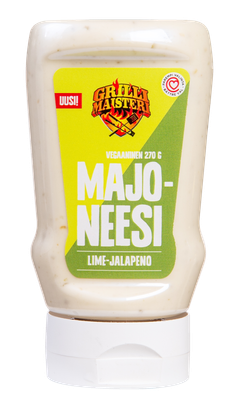 1,99 € | 270 g | sydänmerkki | valmistettu Suomessa | Vegaaninen majoneesi tuo potkua ateriaan kuin ateriaan.