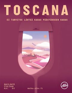 Vuoden printtimainokisan shortlistalle pääsi Matka Alko -mainossarja.