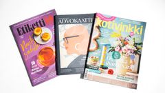 Vuoden aikakausmedia -sarjojen voittajat olivat Etiketti, Advokaatti ja Kotivinkki.