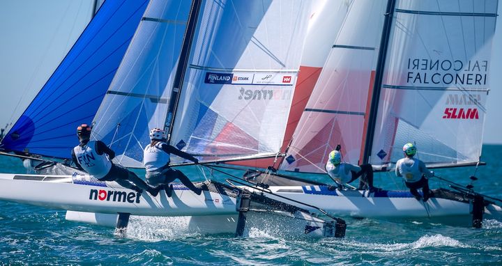 Sinem Kurtbay ja Akseli Keskinen Nacra 17 -luokan MM-kisoissa