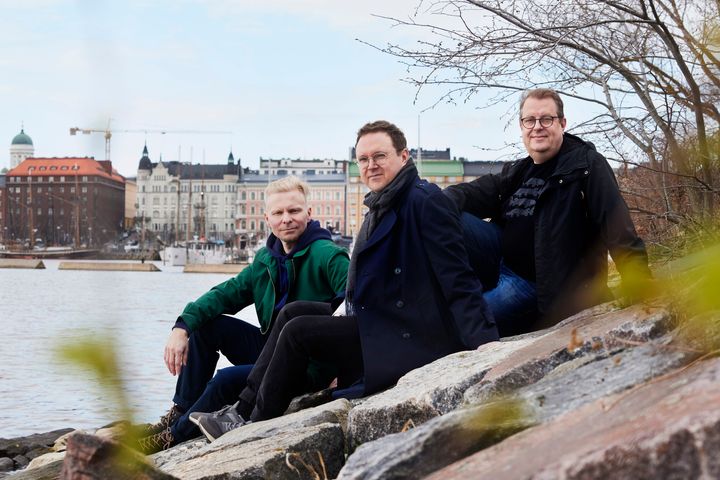 Tero Toivanen (vasemmalla), Paavo Järvensivu (keskellä) Ville Lähde (oikealla)