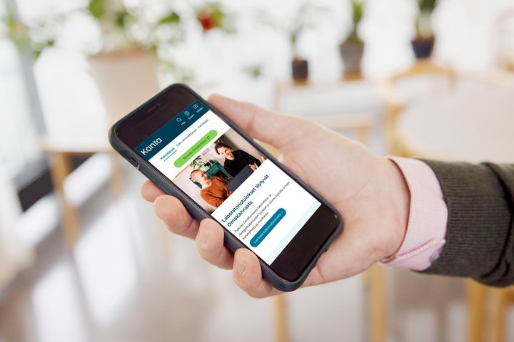 Kanta.fi i mobiltelefonen.
