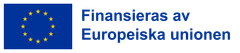EU:s logotyp och text Finansieras av Europeiska unionen.