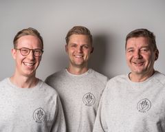 Hiisin yrittäjät Markus Veikkolainen, Niklas Eriksson ja Ari Lapveteläinen