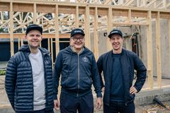 Hiisin yrittäjät Niklas Eriksson, Ari Lapveteläinen ja Markus Veikkolainen