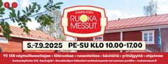 Mainoskuva Ruokamessuista pohjalaisesta pihapiiristä
