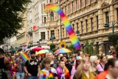Kuvassa tunnelmia Helsinki Pride -kulkueesta 2023.