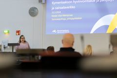 Pyöreä pöydän tilaisuudessa puheenvuoron käytti johtajaylikääkäri Marja-Liisa Mäntymaa