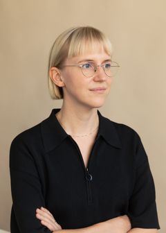 Pohjoismaisen paviljongin kuraattori, arkkitehti Kaisa Karvinen.