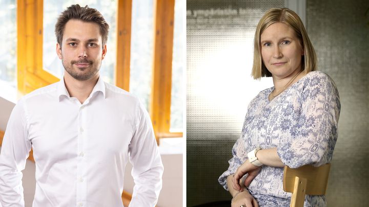 Oscar Kivinen, kuva: Mikko Raskinen. Maaria Nordman, kuva: Veera Adolfo