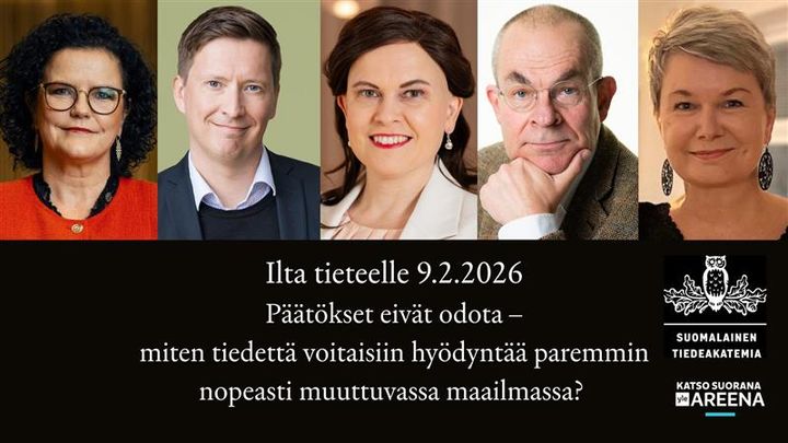 Ilta tieteelle 9.2. Ritarihuoneella