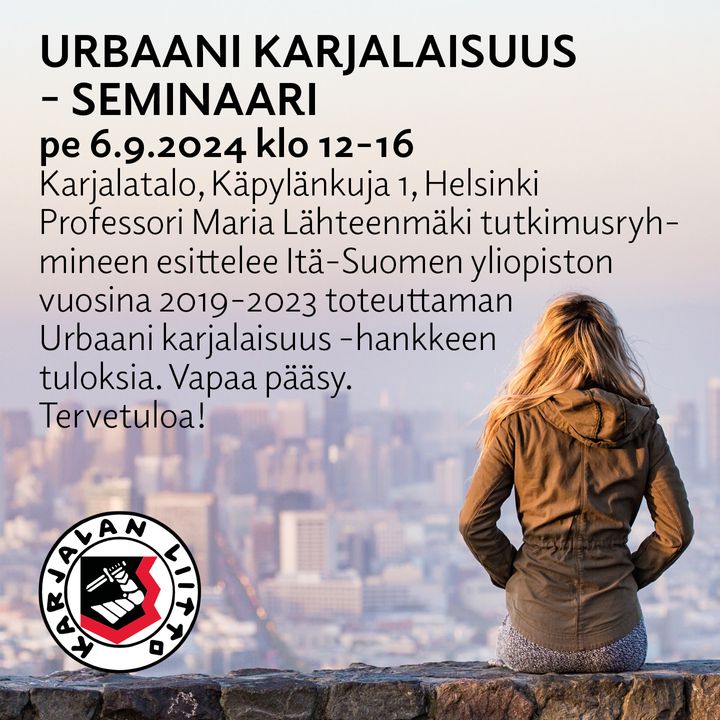Urbaani karjalaisuus -historiantutkimushankkeen päätösseminaari 6.9.2024.