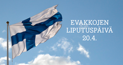 Evakkojen liputuspäivä 20.4.