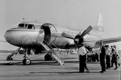 Aero Oy:n Convair CV-440 Metropolitan OH-LRB Oulussa 1957.