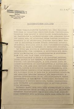 Vanha mustavalkoinen asiakirja.