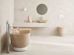 Woodio haastaa perinteisen keramiikan kylpyhuonekalusteiden materiaalina