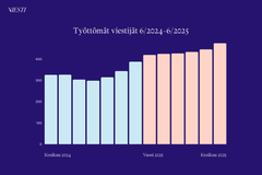 Työttömät viestinnän ammattilaiset 6/2024–6/2025