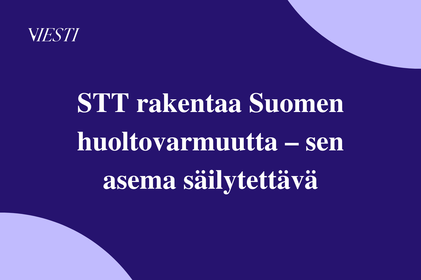Viesti ry vaatii toimenpiteitä STT:n uutistoiminnan säilyttämiseksi