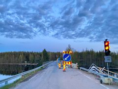 Leukoinsalmen siltatyömaa. Kreate Oy:n työmaata tarkkailemassa on nähty saimaannorppa.
