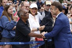 What majority in the French parliament will President Macron - seen here talking to supporters after casting his vote in Le Touquet in northern France on June 30 - have to work with in the future? The voters will decide this in the run-off election on July 7.