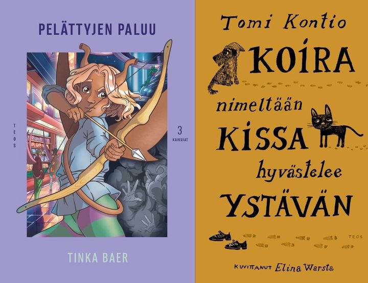 Pelättyjen paluu on Tinka Baerin Kaikujat-trilogian päätösosa. Koira nimeltään Kissa hyvästelee ystävän päättää Tomi Kontion ja Elina Warstan rakastetun lastenkirjasarjan.