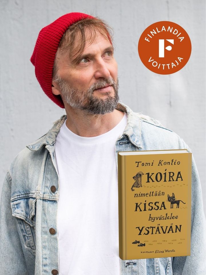 Tomi Kontio on vuoden 2025 lasten- ja nuortenkirjallisuuden Finlandia-voittaja.