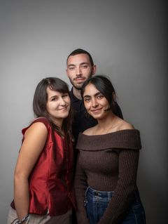 Michelle Amzalak (vas.), Dimitri Krier ja Tala Albanna