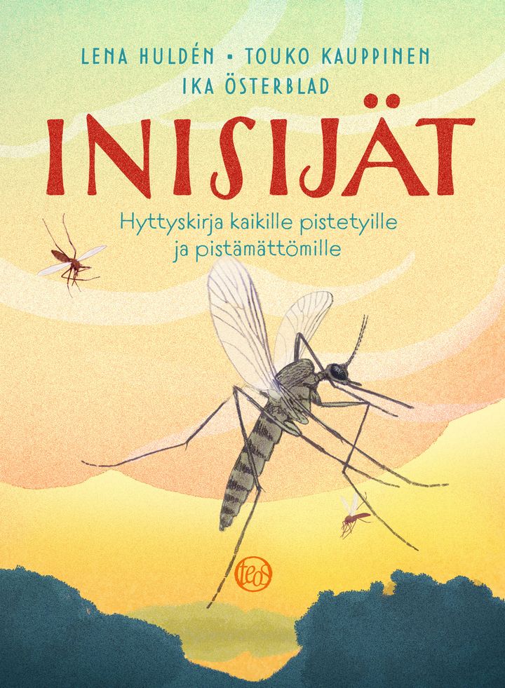 Inisi­jät-kirjan kannesta, ulkoasusta ja kuvituksesta vastaa graafikko Ika Österblad.