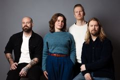 Mikko Pelttari (vas.), Hanna Nikkanen, Johannes Roviomaa ja Touko Hujanen