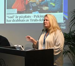 Ruotsin olympiakomitean pääsihteeri Åsa Edlund-Jönsson.