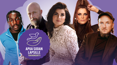 Kuvassa: Ege Zulu, Tero Vesterinen, Suvi Teräsniska, Eini sekä Samuli Putro.