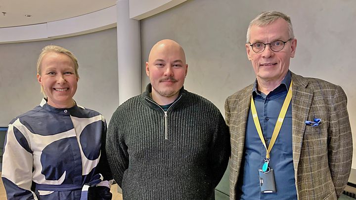 Katri Kallio-Koski, Eero Hämäläinen ja Janne Yli-Äyhö.