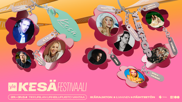 Yle Kesäfestivaalin lavalle nousevat kotimaisen musiikin kärkinimet.
