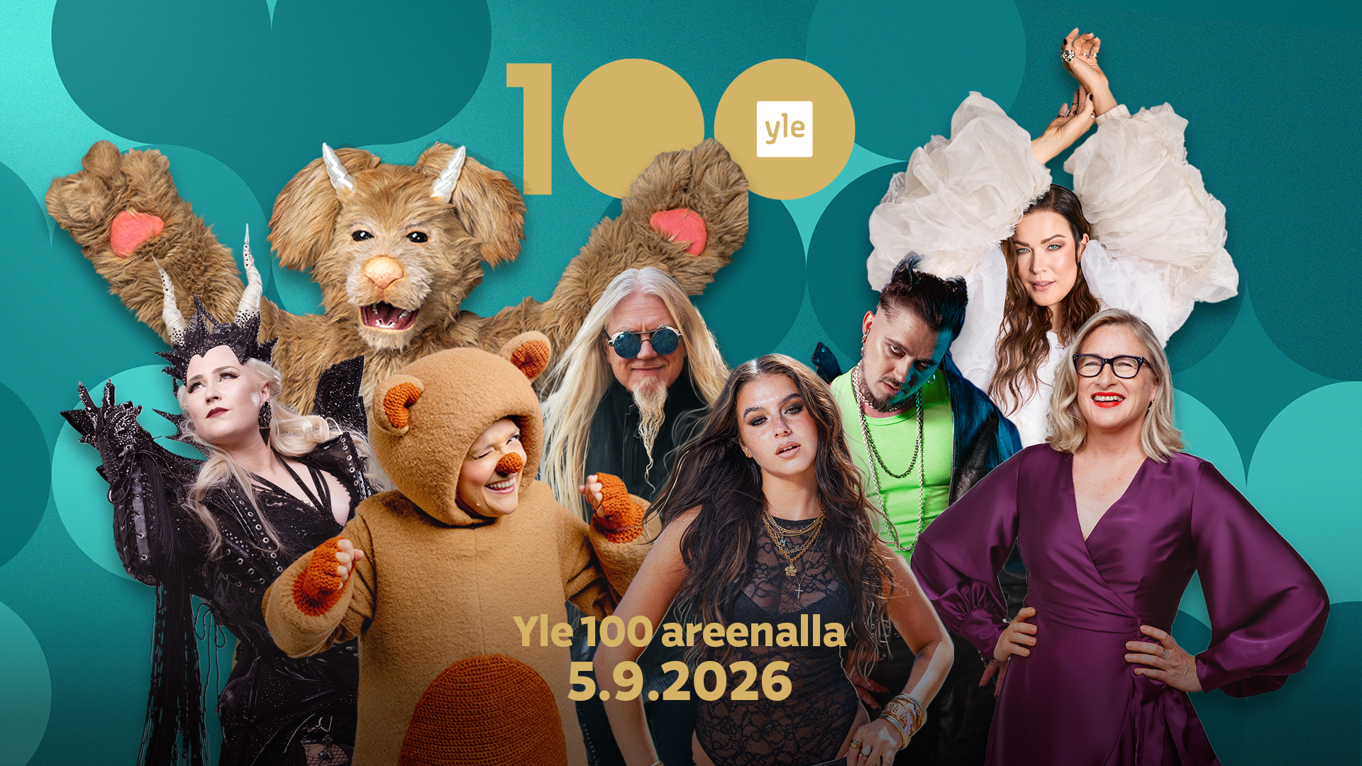 Yle järjestää 100-vuotisjuhlashow’n Helsingin areenalla syyskuussa 2026