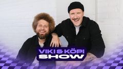 Ville "Viki" Eerikkilä ja Juuso "Köpi" Kallio sekä shown grafiikka