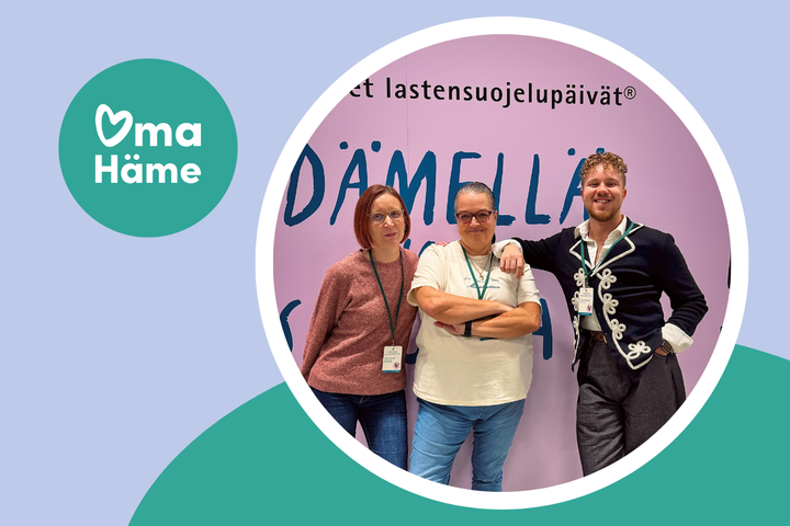 Minna Väinölä, Jaana Litokorpi ja Tuukka Pajuniemi.