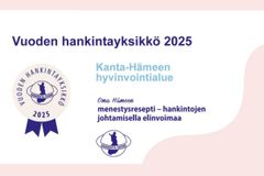 Oma Häme on Vuoden Hankintayksikkö 2025.