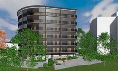 Havainnekuva TVT Asuntojen Saarenmaankatu 10:n uudiskohteesta.